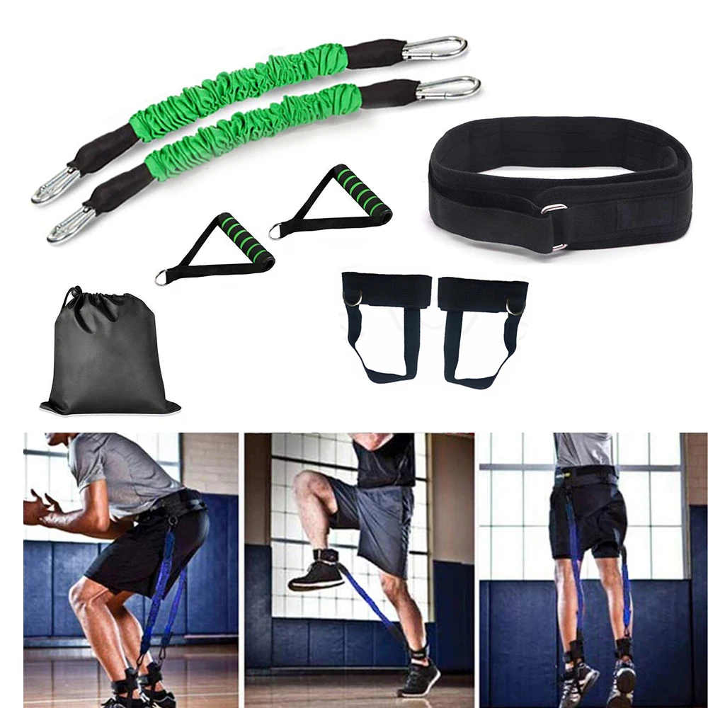 RTS loop sport booty resistance exercise bands leg power jumping trainer with waist belt or legs and butt ankle