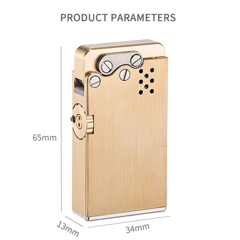 Mechanical kerosene lighter/vintage kerosene lighter old pure copper creative