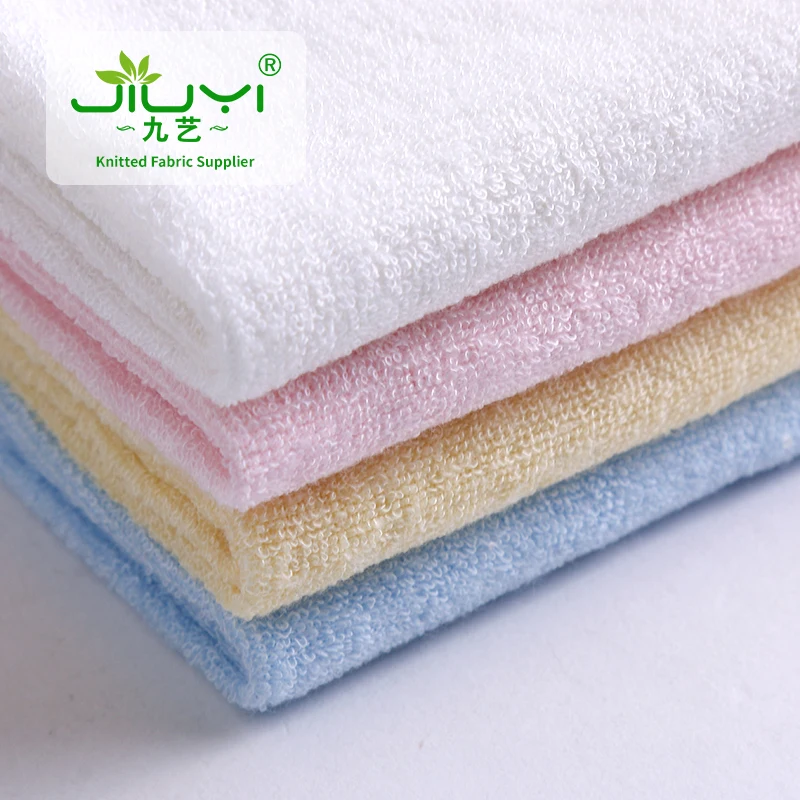 velour 80 bamboo 20 polyester knit bamboo fiber towel fabric in  roll,  baby terry towelling fabric wholesale for baby