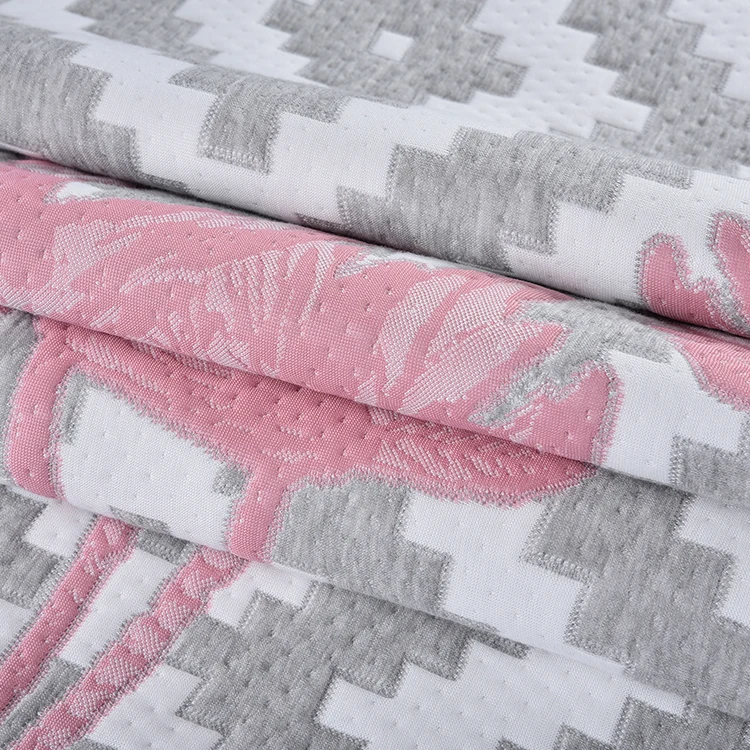 2025 высококачественный 420 г розовый трикотажный матрас жаккард для постельных принадлежностей