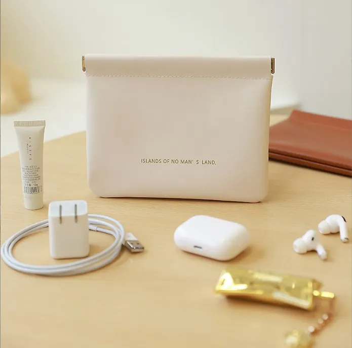 Multifunctional Pu  Travel Cable Organizer Bag Earphone Protection Cover