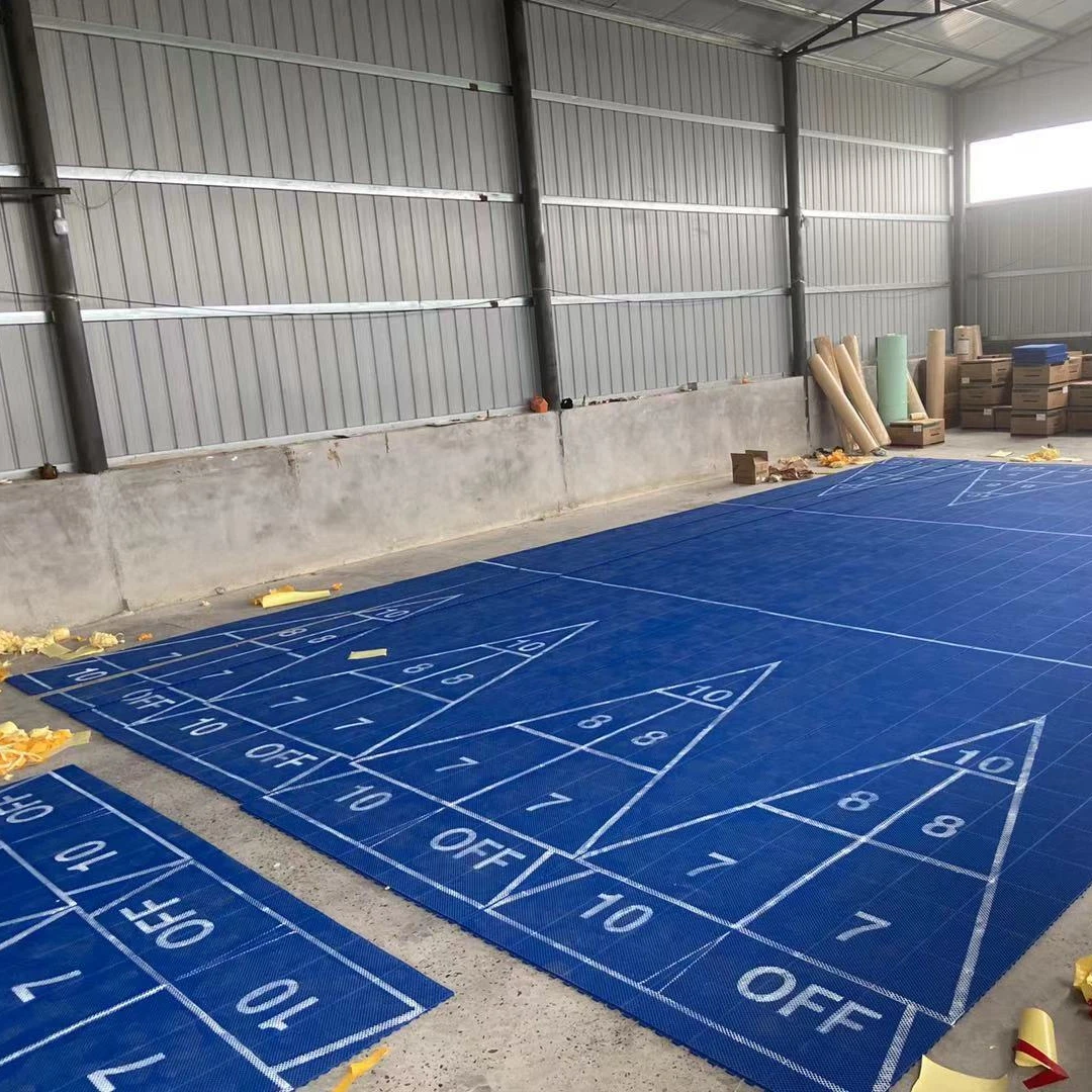 Line marking complete backyard shuffleboard mat indoor outdoor shuffleboard court flooring