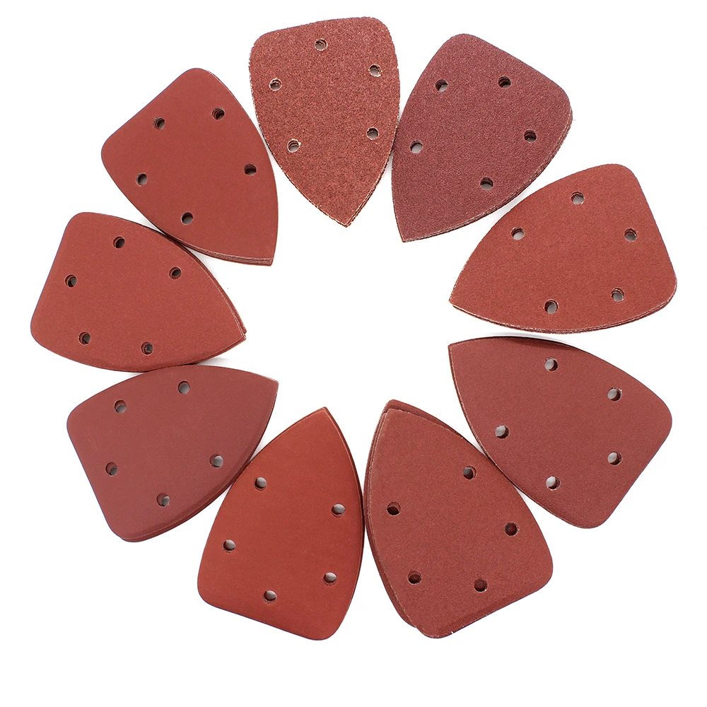 AutoErizo Aluminium Oxide Triangle Velcro Sanding Disc For Coarse Grinding Quick and Easy Attachment to Power Tools