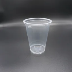 High Quality 12Oz Non-Cracking Round Shape Clear Pp Juice Cup Disposable With Flat Lid Vendor