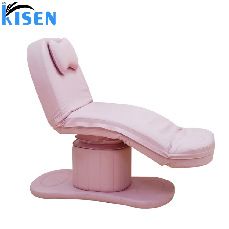 Kisen горячая распродажа высокое качество Розовая белая электрическая кровать для лица с 1 2 3 4 двигателями camilla массажные столы кровати салона красоты