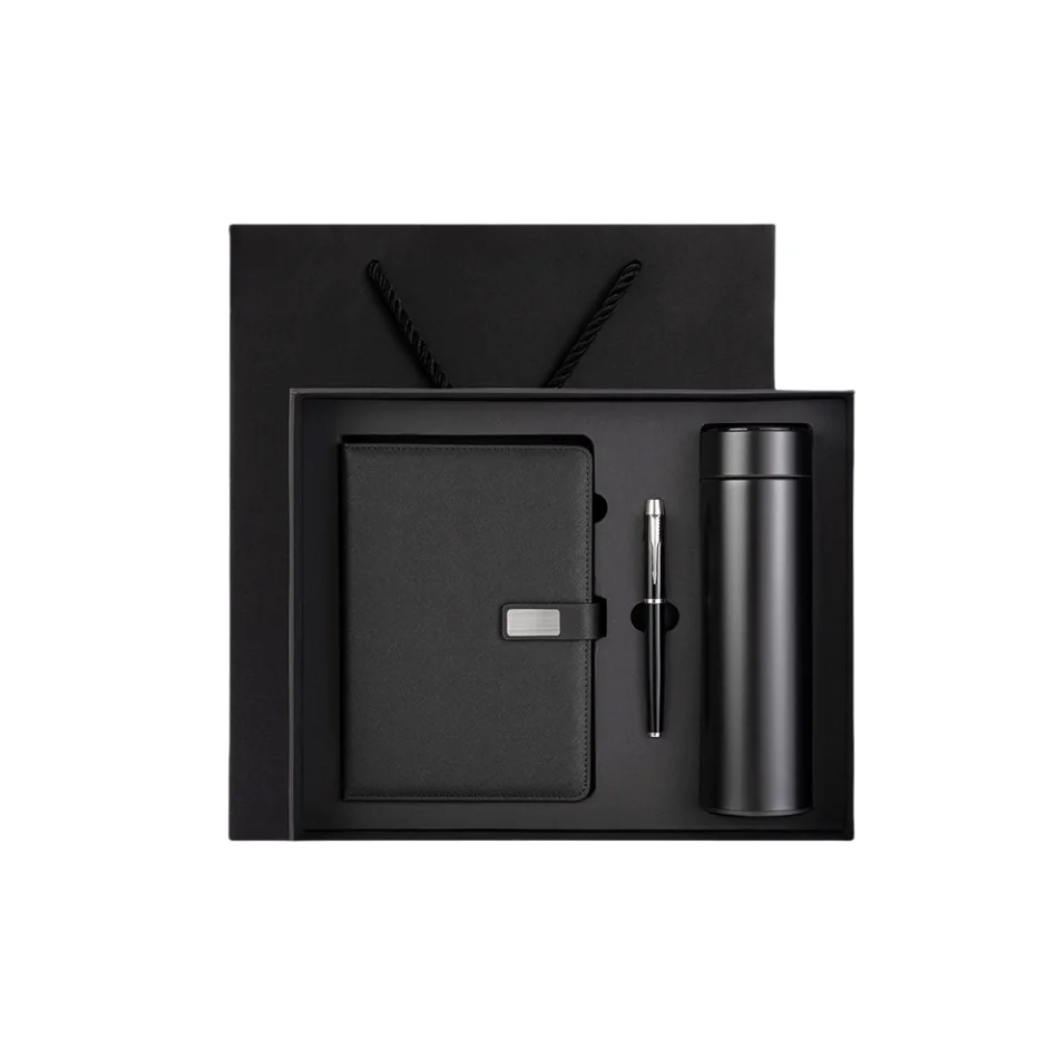 OEM Custom Logo Promotional executive Teacher Office Accessory Company set Corporate Notebook with pen Business Gift Set for men