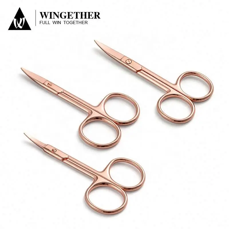 Wingether Hot Selling Embroidery Cutcle Nail Scissors Manicure Scissors Cut Cuticle