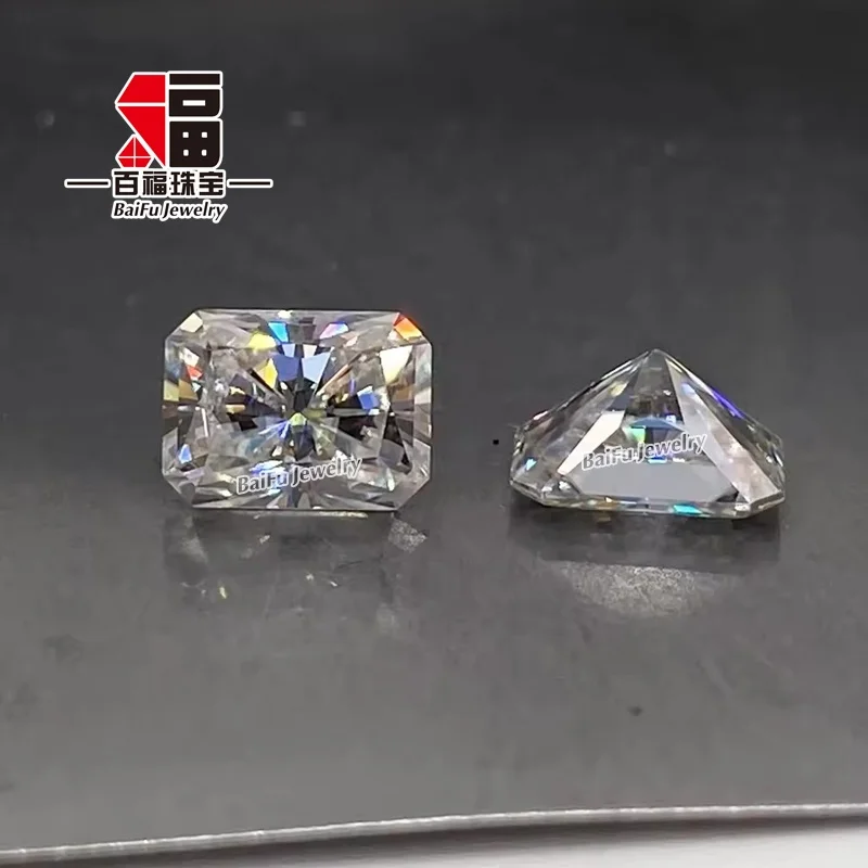 Бижутерия Baifu высокое качество белый прозрачный Свободный Белый срез сияющий Муассанит