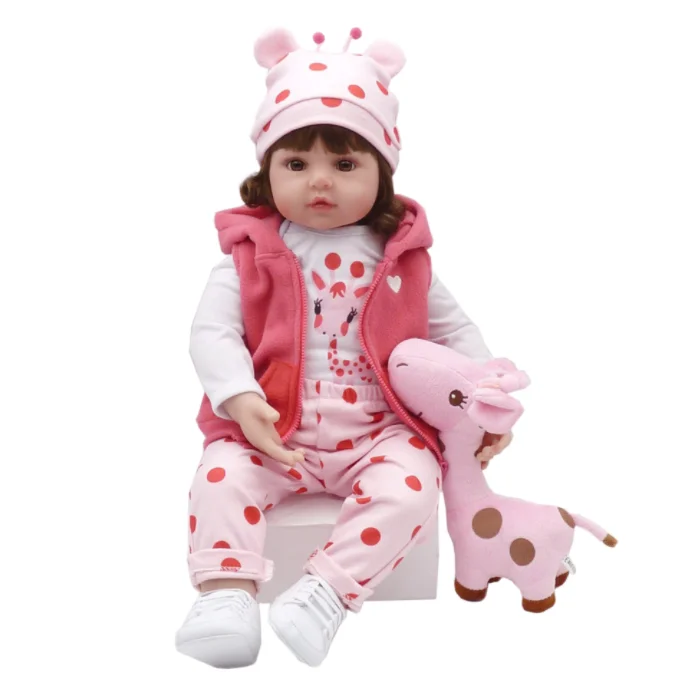 Low Moq Realistic Newborn Baby Dolls 19 inch Silicone Real Toddler Girl Lifelike Reborn Dolls