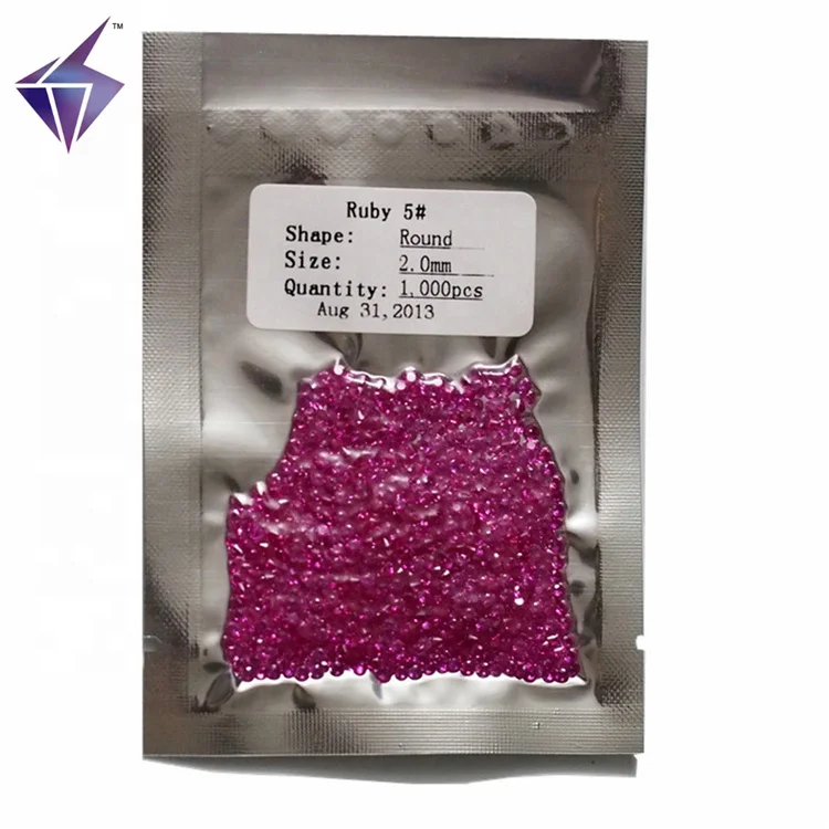 Diamond Cut Synthetic Ruby Stone