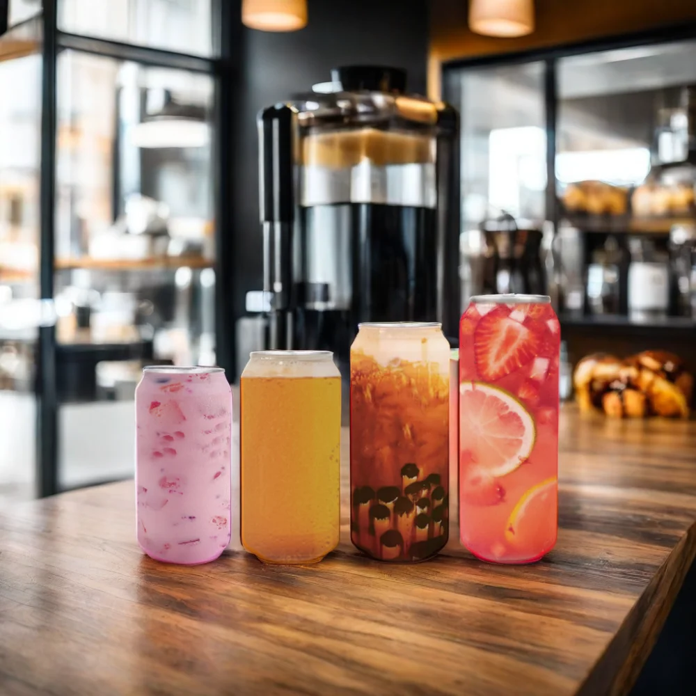 AT PACK Custom Durable Single Wall Plastic Bottle for Cold Brew Coffee Plastic Bottle for Iced Coffee 350ml 500ml