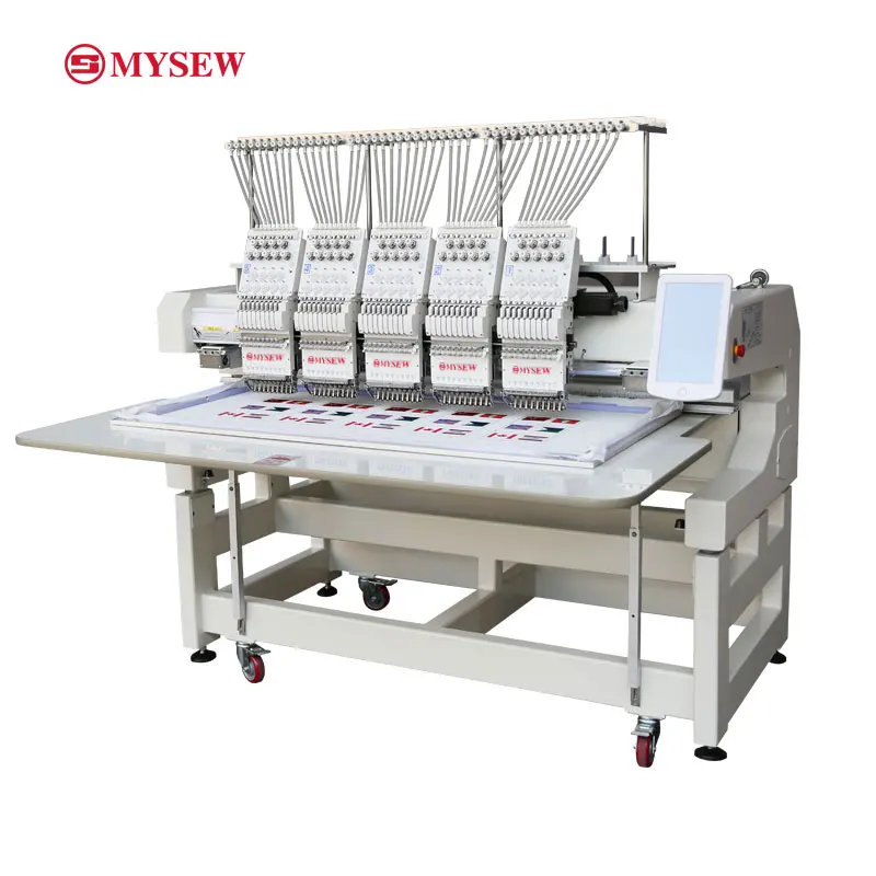 MYSEW MHS905HC high speed 5 head computerized sewing and embroidery machine for garment