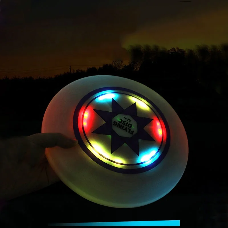 Rechargeable Flying Disc Type-c interface Led Flying Disc toy 8 lighting modes Led Outdoor Sports Frisbeed