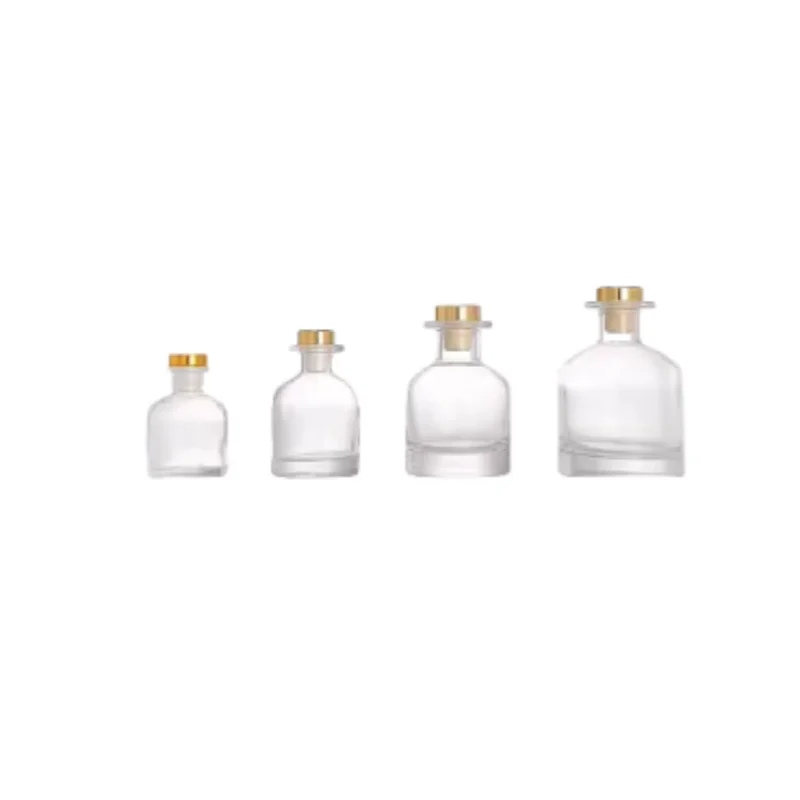 wholesale luxury popular frosted white black 150ml home fragrance bottles empty reed diffuser glass with Lid