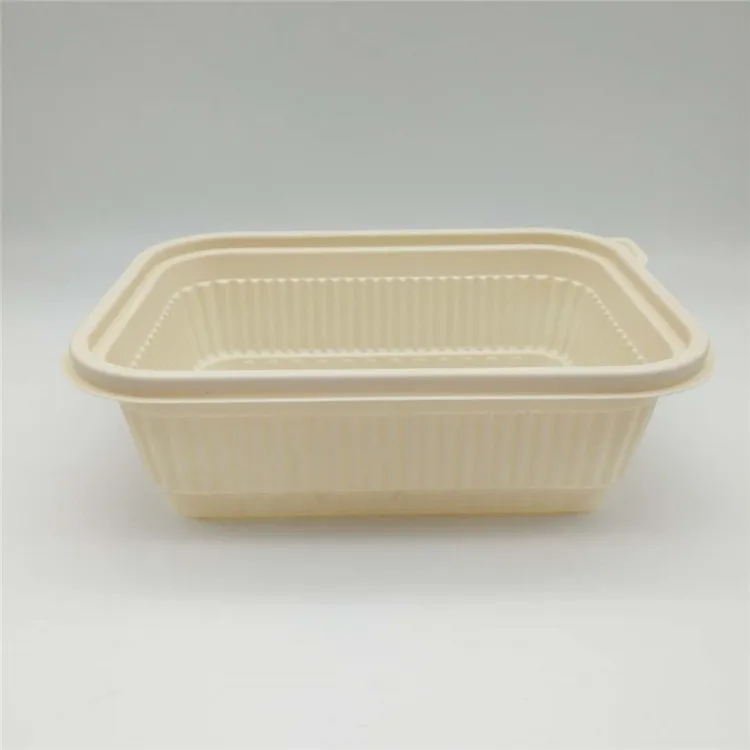 1000ml  biodegradable corn starch food lunch box with lid