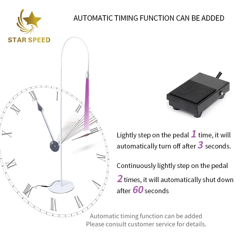 Star Speed USB UV LED Lamp For Lash Extensions Zoom Detachable UV Lash Glue Lamp