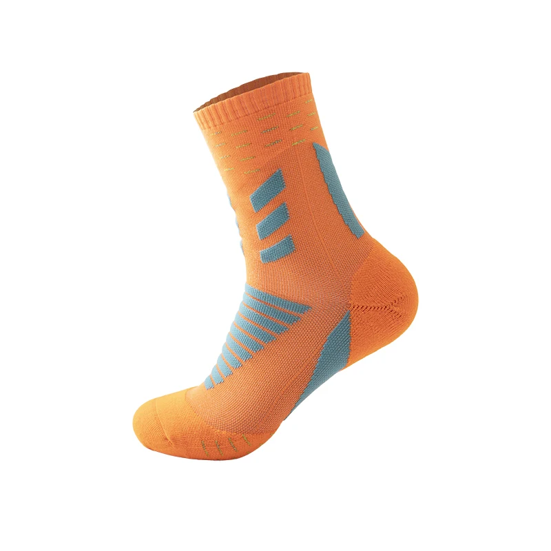  Striped colorful custom logo sport socks breathable gym men crew athletic oem