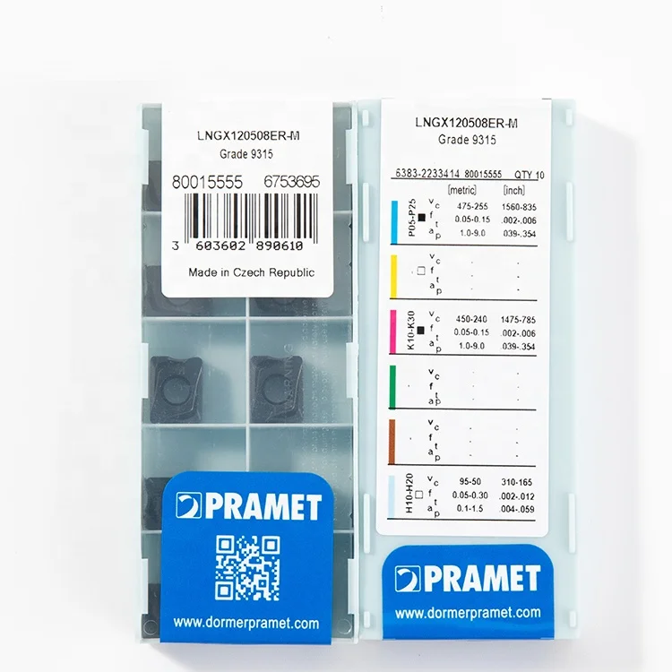 Твердосплавные инструменты с ЧПУ Pramet LNGX 120508ER-M:M9315 режущая пластина хорошая цена в наличии