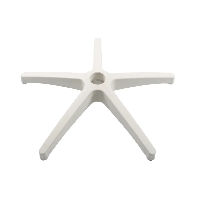 Modern 5-Star round White Nylon Office Chair Base High Quality Mesh Furniture Legs for Home Office Plastic Material