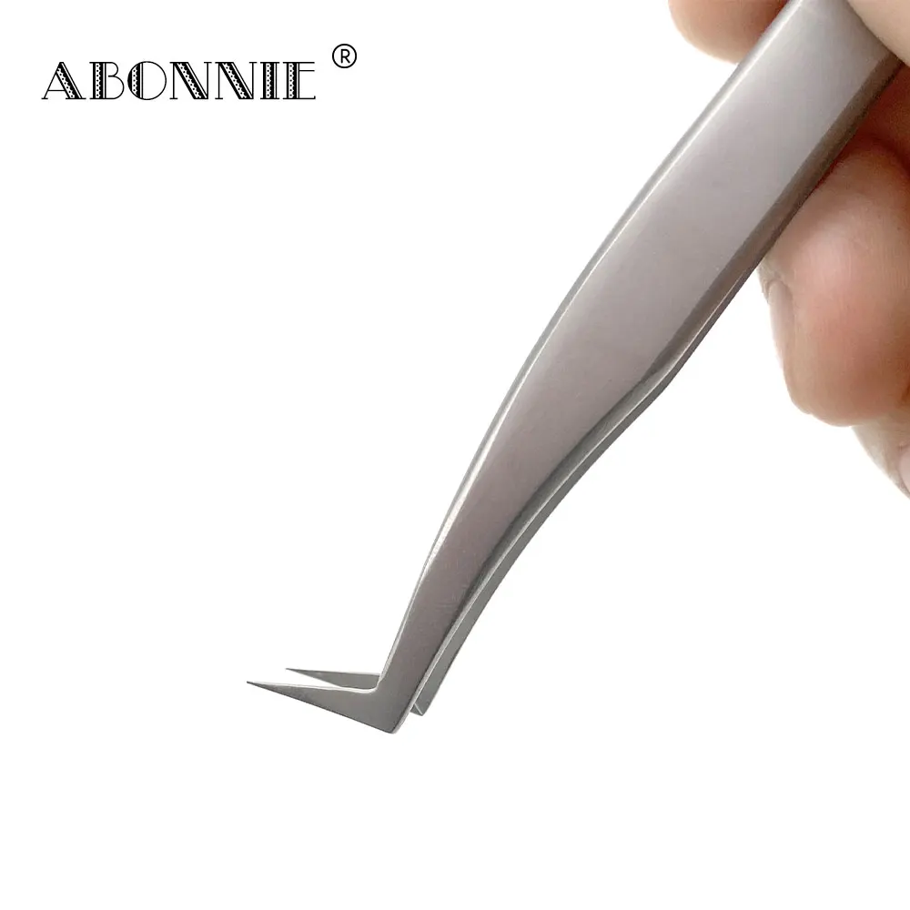 Лидер продаж от производителя Abonnie пинцет для ресниц VETUS из нержавеющей стали на