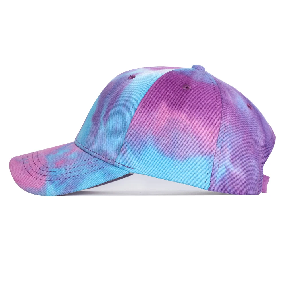 Бейсболка Tie-Dye для мужчин и женщин Весенняя Кепка-Снэпбэк цветная уличная регулируемая с защитой от