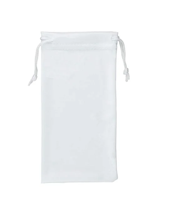 Custom Print Logo String Slim Cloth Fabric Sunglasses Glasses Soft Microfiber Pouch Bag