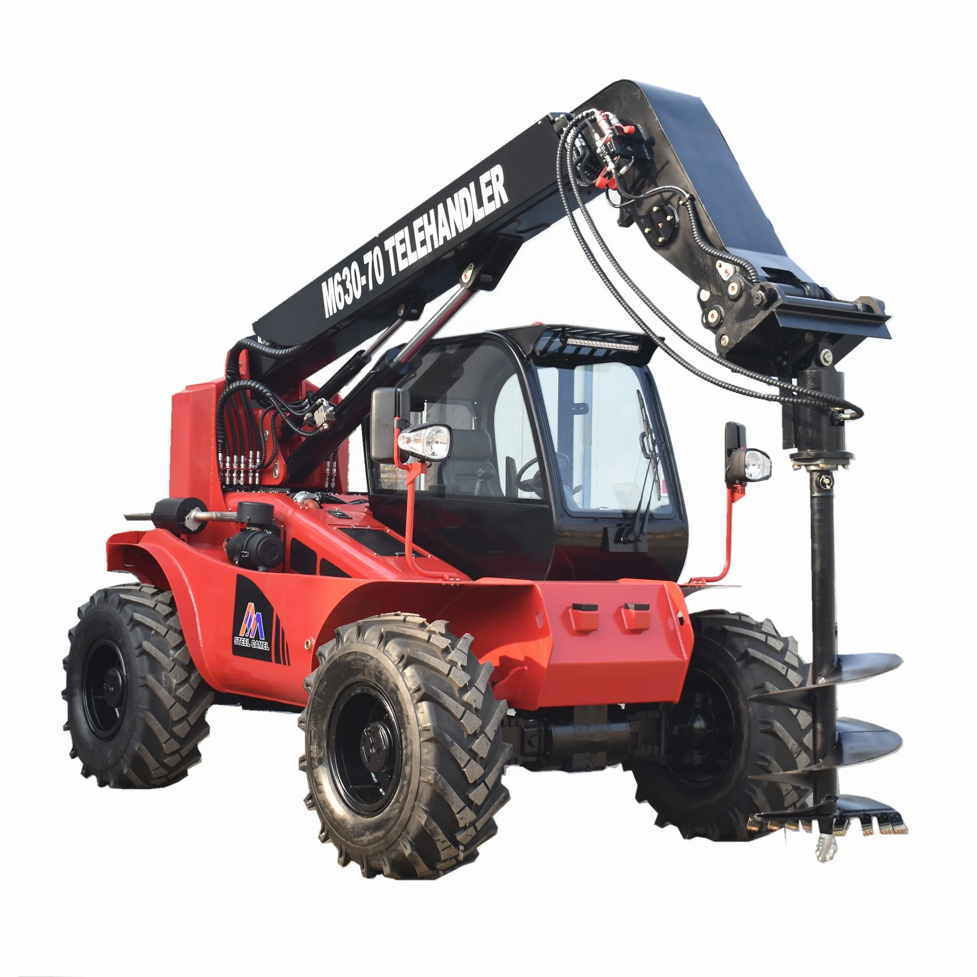 New cat 4 wheel steering 4x4 telehandler STEEL CAMEL M630-70 Telescopic Wheel Loader 3 ton 7m