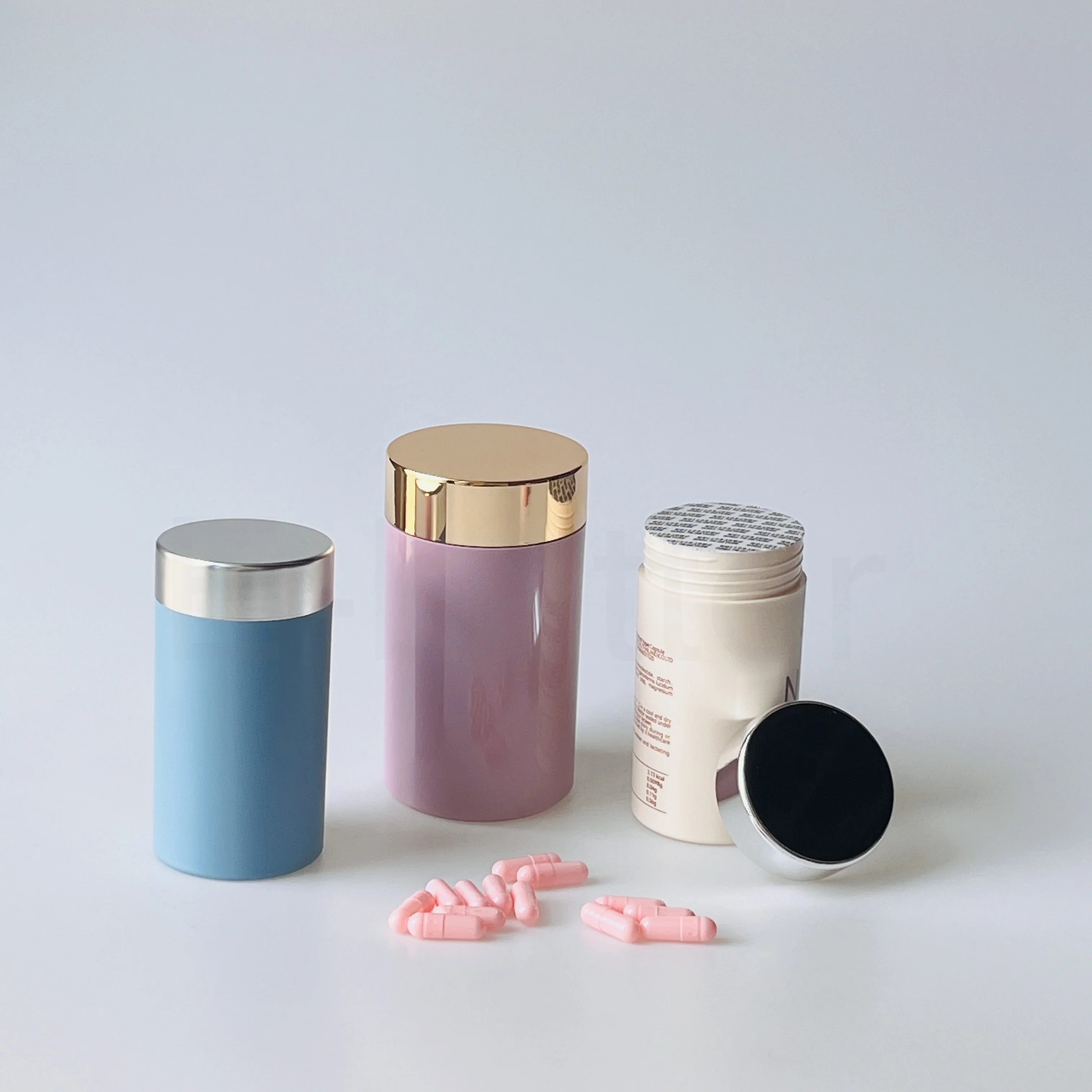 Empty 150ml 300ml Recycle Plastic Matte White Medicine Supplement Bottle For Grape Seed Beauty180 Tablets