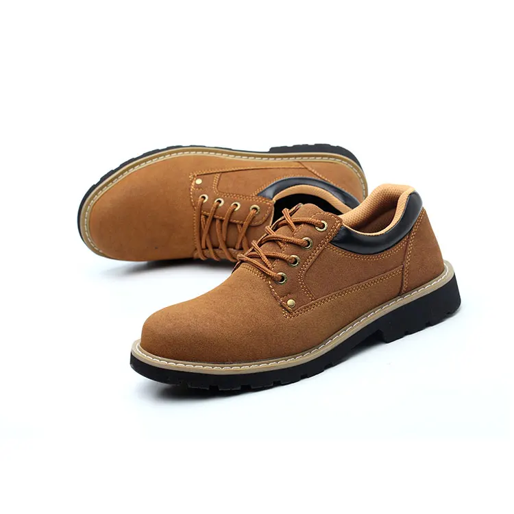 Wear-Resistant Leisure Light Comfortable Office Men Brown Safety Shoes