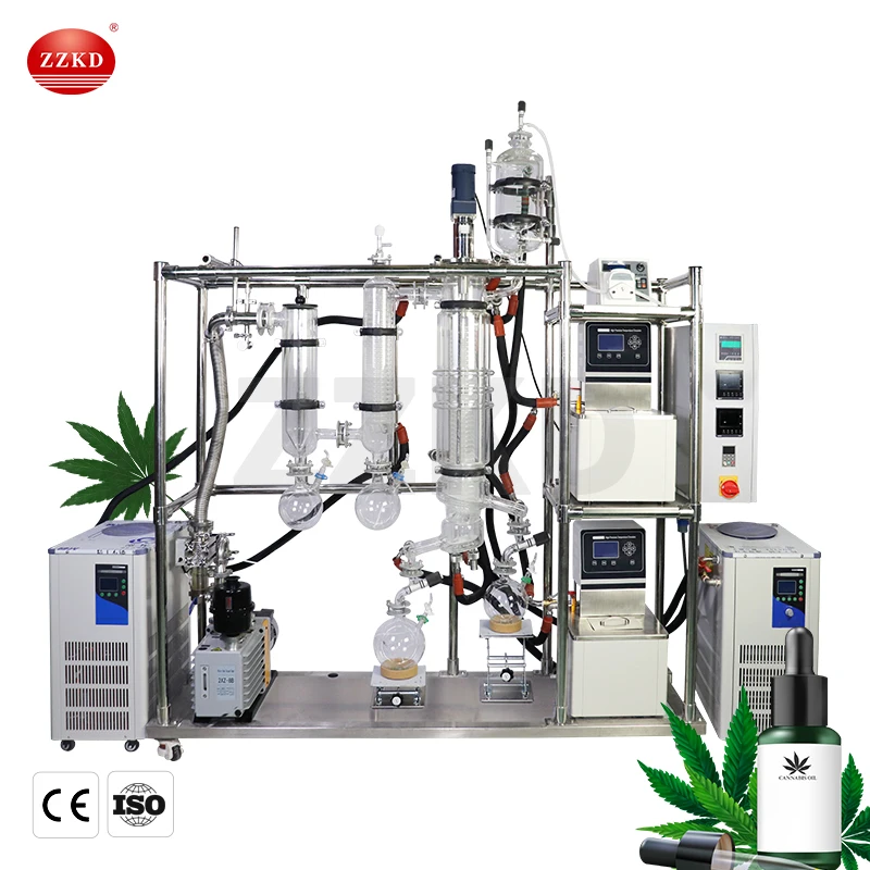 Essential Oil Distillation Equipment Wiped Film Molecular Distillation Thin Film Evaporator