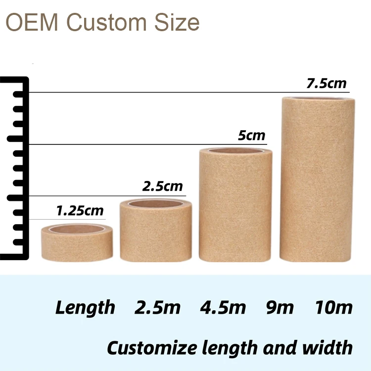 2023 Hot Selling Medical Wound Tape Rolls Latex-free Paper Dressing Plaster Adhesive Bandage Factory Price