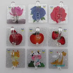 Aoniu new crystal glue strong traceless paste pattern coat and hat hook traceless hanger behind bathroom door