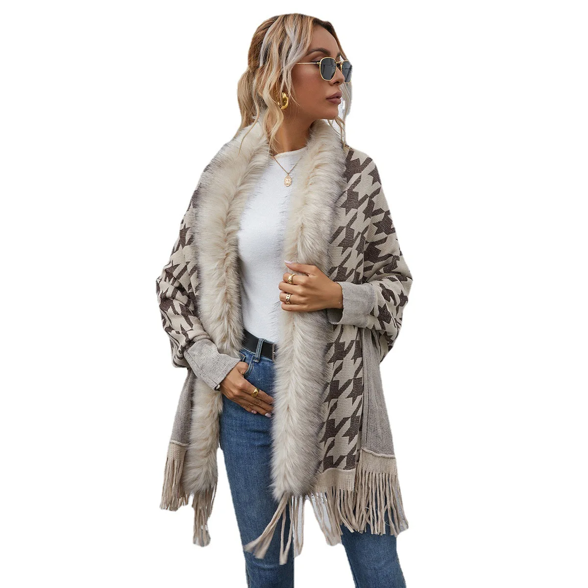 womens clothes fall 2022 faux fur coats for ladies long sweater cardigan women