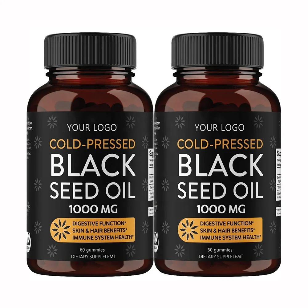 Black Seed Oil Gummy Herbal Supplements Extract Protein Powder Supplement Healthcare 2022 OEM Vitamin Gummy Candy