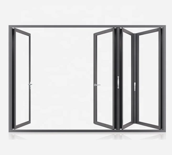 Bi-Folding Door For Houses Interior High Quality Folding Door Home Office OEM/ODM Custom