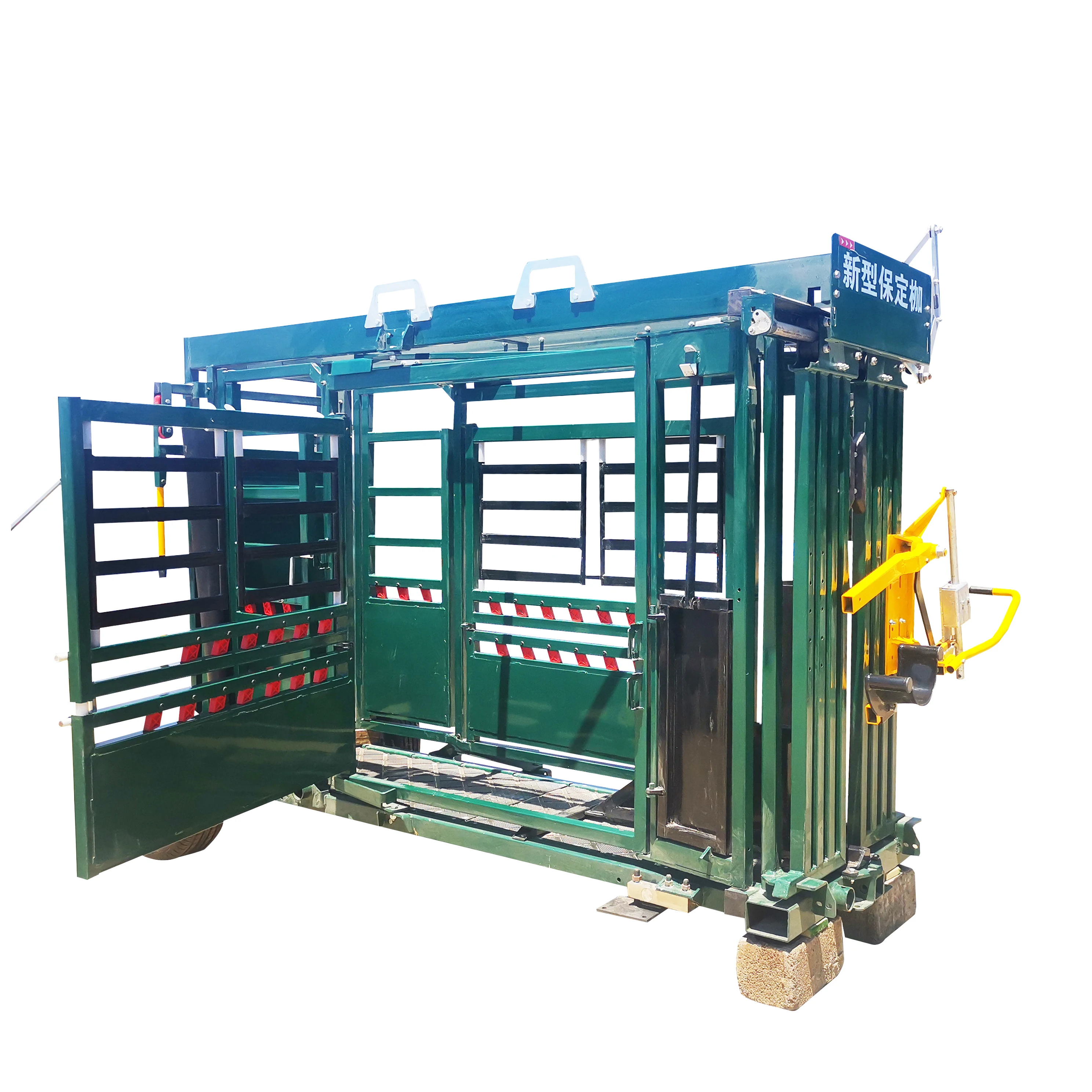 Новый дизайн гидравлический ручной желоб сверхмощный порошковое покрытие для крупного рогатого скота