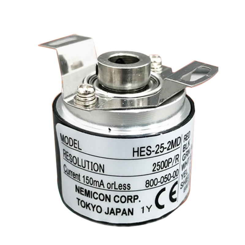 Nemicon HES-25-2MD Optical Rotary Encoder 1-Year Warranty Hollow Shaft Series Sensor Encoder
