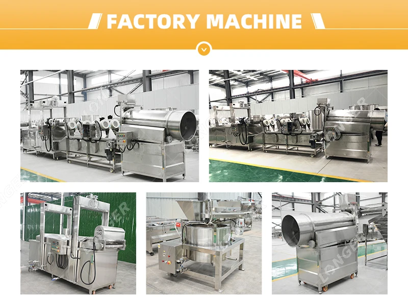Industrial Electric Fryer Peanut Kaju Frying Machine Green Pea Frying Machine