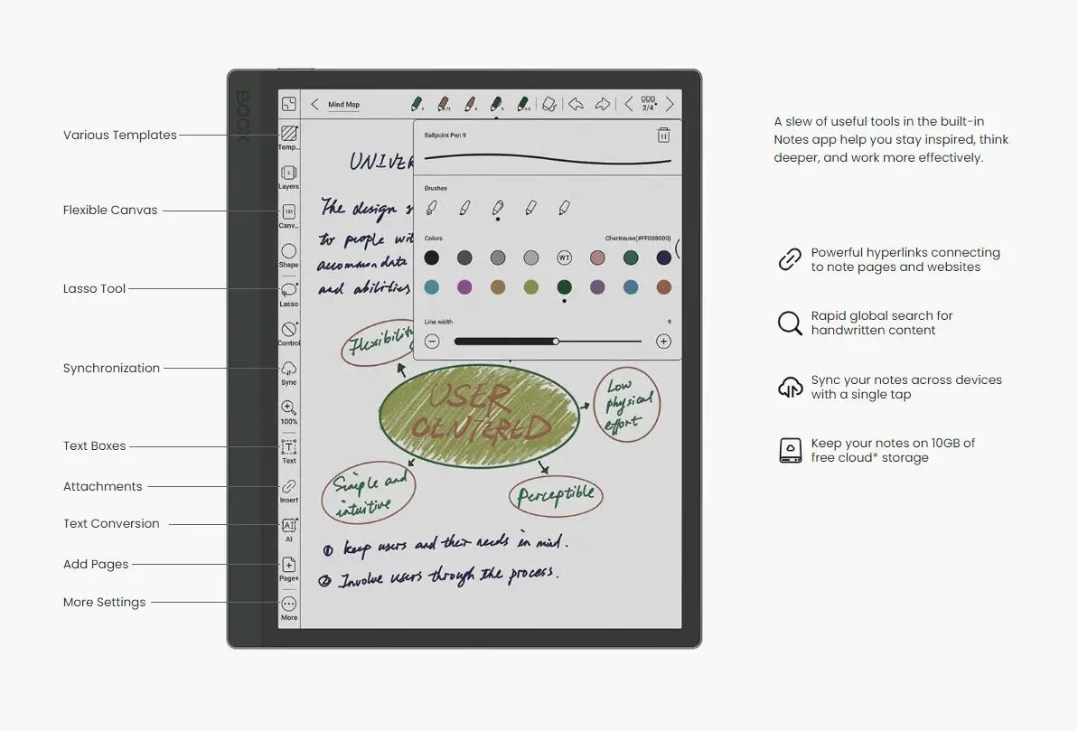 10.3 inch The new Kaleido 3 eink screen ePaperlike Onyx Boox Tab Ultra C Ereader Etablets