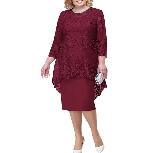 Latest Hot Selling Fat Women Dresses Fashion Multi Color Plus Size Dresses