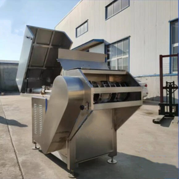 stainless steel meat cutter motor driven meat processing equipment Frozen meat board crusher