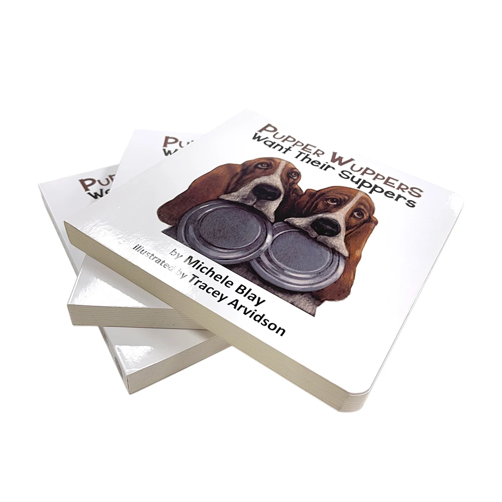 Fashion wholesale full color custom card board book printing service