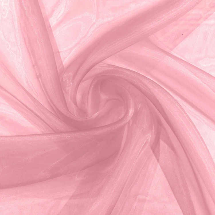 Crystal clear wedding bridal dress drapery decoration sparkle sheer high quality organza fabric for event dress gift wrapping