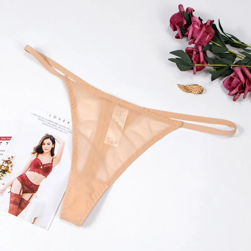 Изготовленный на заказ логотип Ice Silk (искусственное волокно Не оставляющий следов надежный дизайн Танга No Show частная этикетка бикини резиновые сланцы женское нижнее белье трусики-стринги без швов