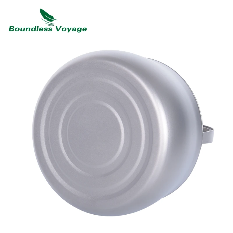 Boundless Voyage Pure Titanium Kettle With Folding Handle Filter Outdoor Camping Teapot Coffee Jug Pot 800ml Lightweight