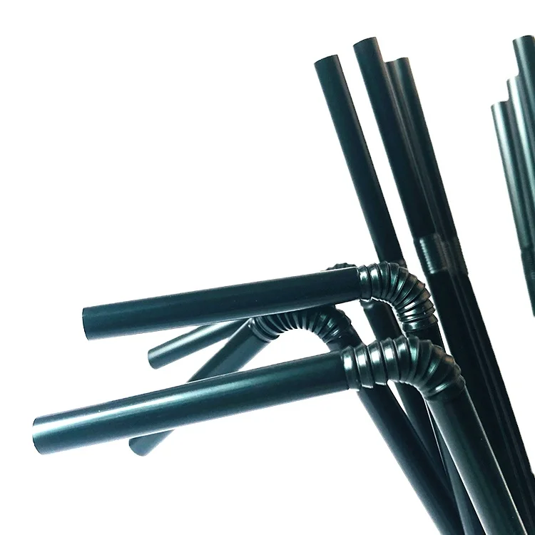 100pcs/lot Mini Black Cocktail Straws Plastic Drinking Straw DIY Party Straw