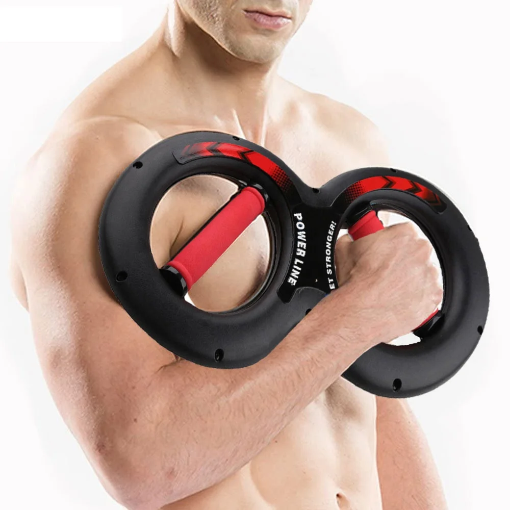 Multifunctional Hand Forearm Trainer Exerciser 360 Degree Rotating Grips Spinning Burn Muscle Training