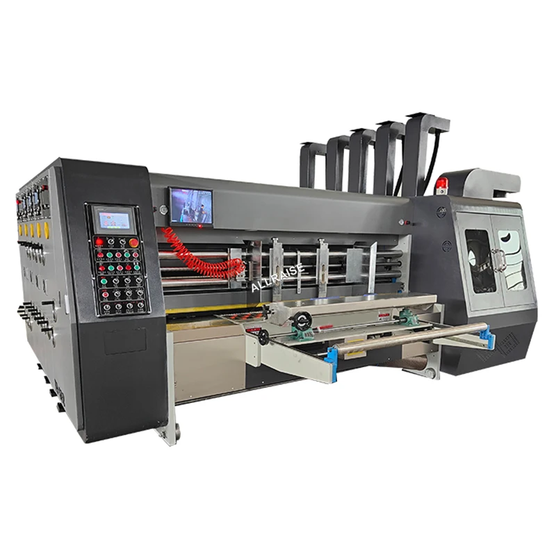 Automatic carton box printing machine cardboard box printer corrugated box die cut machine