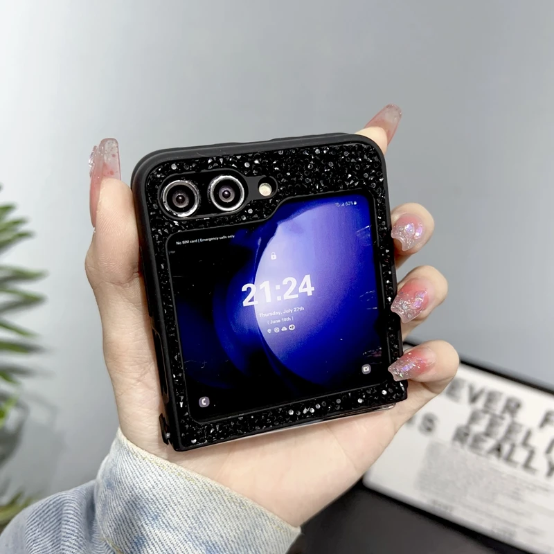 Wholesale Colorful Glitter Bling Soft TPU Protective Cover Folding Phone Case For Samsung Galaxy Z Flip 6 5 4 3