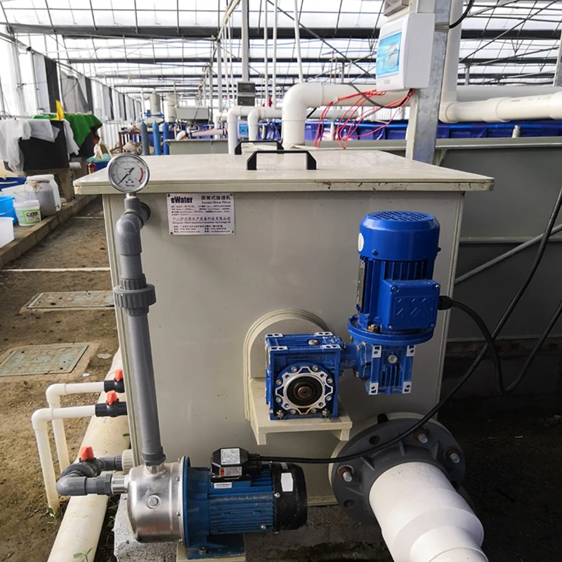 Indoor high density fish farm aquaculture system for grouper or seabass fish